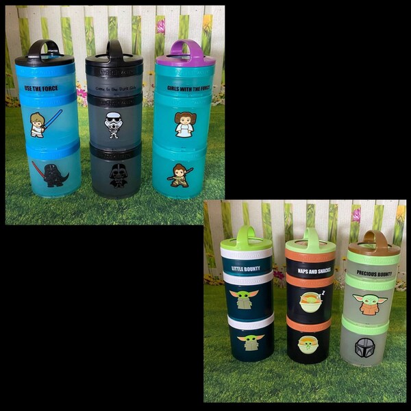 Plastic Custom Snack Container With Name Etsy