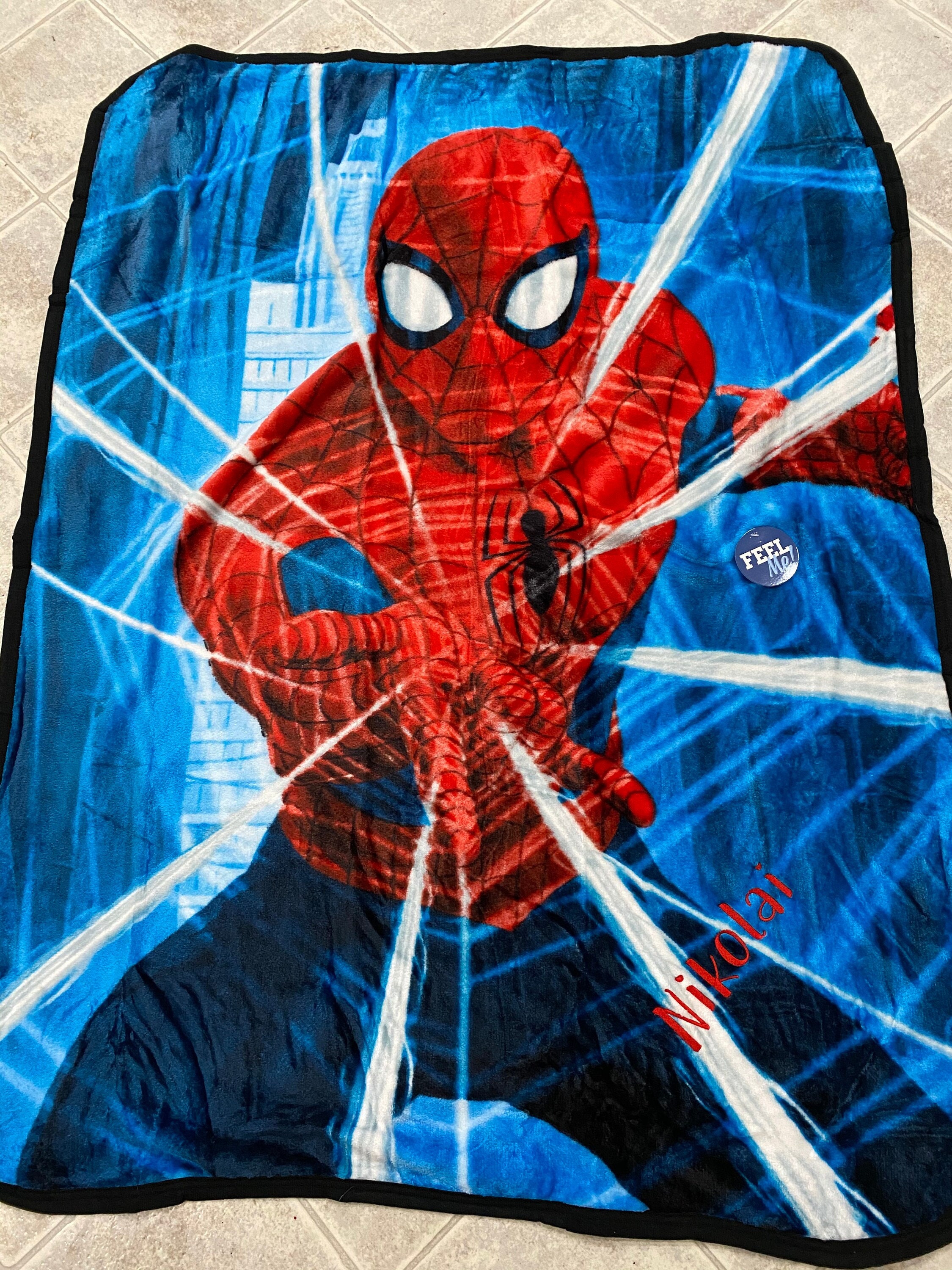 Discover Custom embroidered plush super hero throw blanket Blanket