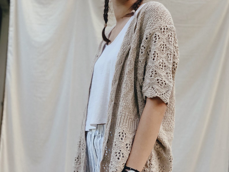 Vintage Oversized Knit Cardigan