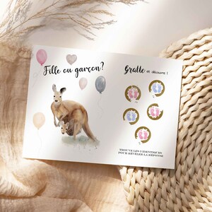 Carte à gratter révélation du genre de bébé | Annonce fille ou garçon? | Surprise de sexe pour baby shower | Annonce du sexe du bébé