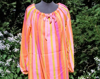 Vintage 1969 Mod colorido cambio vestido Retro Boho hecho a medida