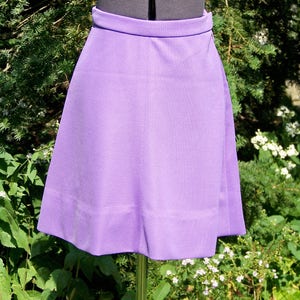 Vintage 1970s Lavender Flip Skirt Retro One-of-a-Kind