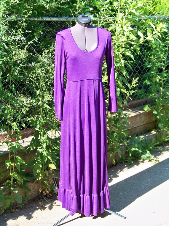 purple slinky dress