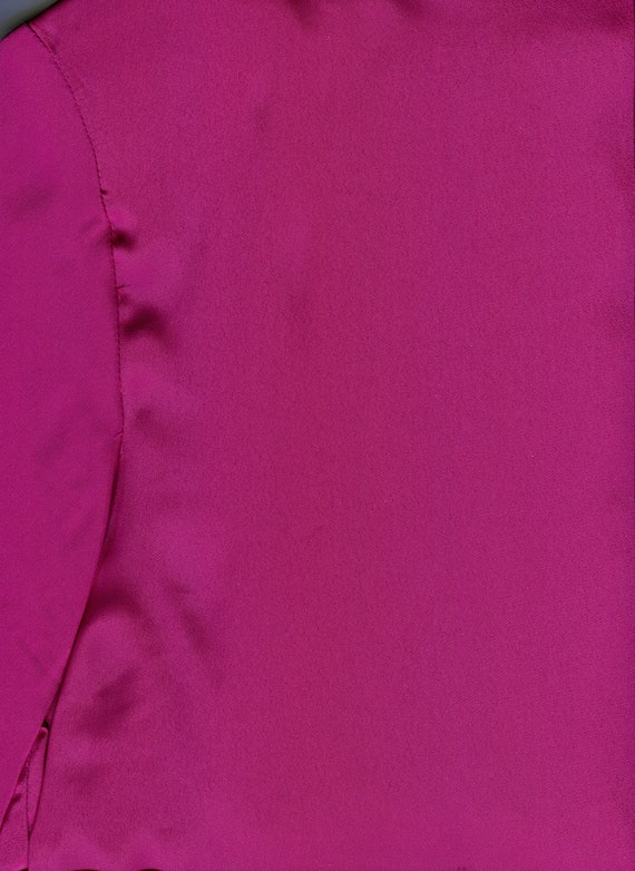 1980s Dark Magenta Silk-like Shell Vintage Retro - image 3