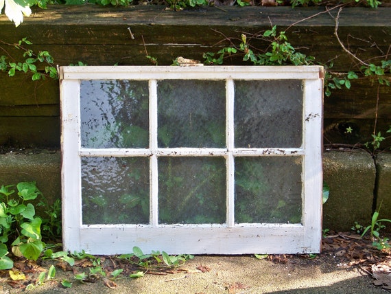 Small 6 Pane Bathroom House Window With Star Burst Glass Etsy