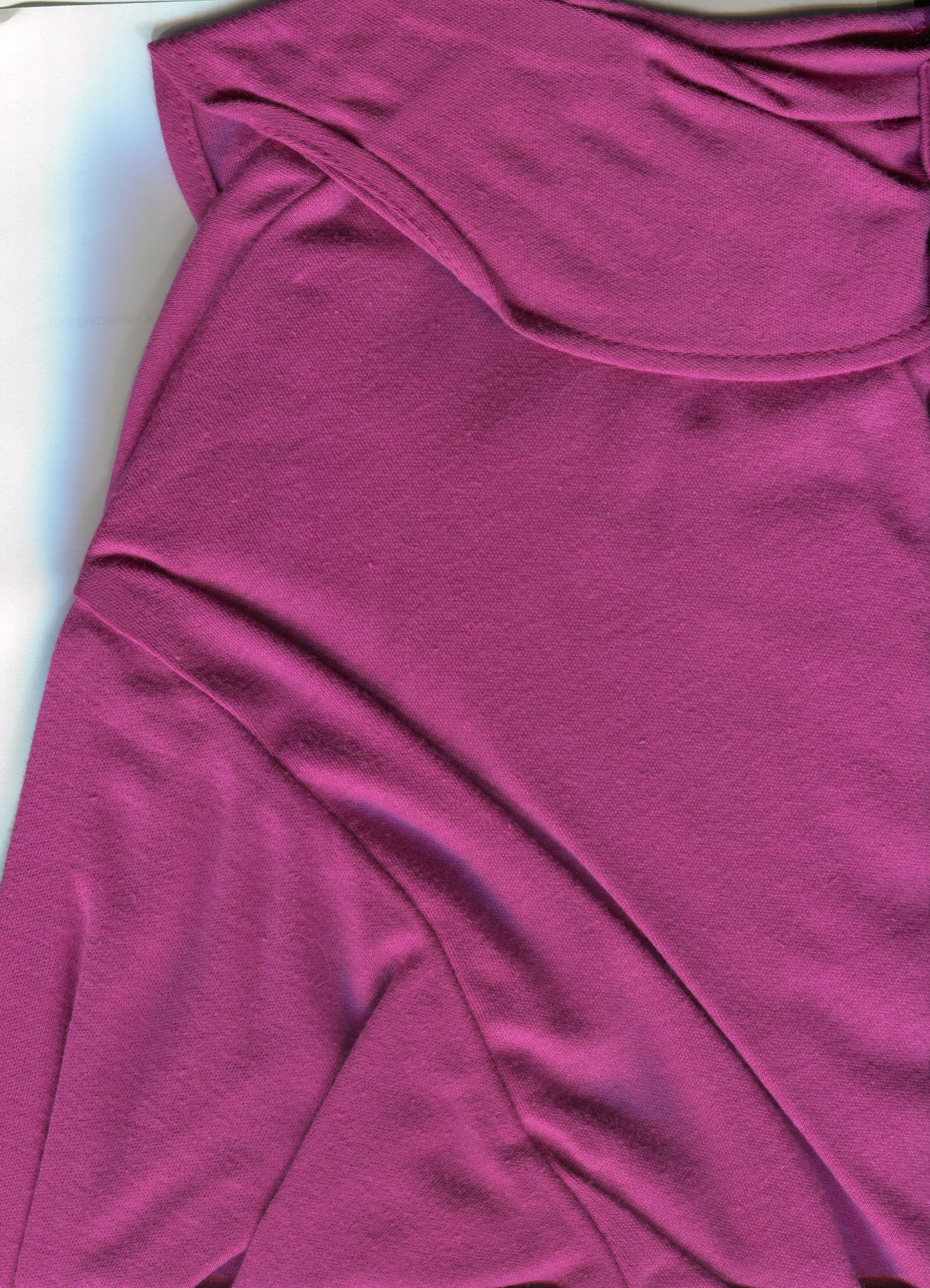 Magenta Ruffle Blouse 1980s Magenta Romantic Ruffle Collar Neckline Blouse With Long Sleeves ...