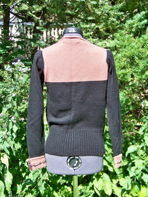 vintage 80s dezert 2tone cardigun