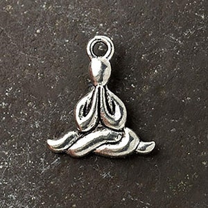 I Love Yoga Charm Sterling Silver - Made in the USA I Love Yoga Charm Sterling Silver - Made in the USA