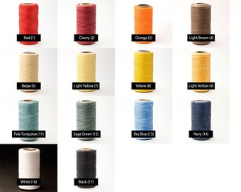 10 yards - Cordon polyester ciré 1 mm x 0,5 mm, fil ciré plat, fil tressé pour perles, ficelle en macramé - Choisissez une couleur