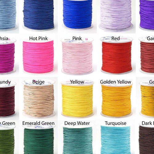 30ft 1mm Braided Beading Thread Chinese Knotting Cord Etsy