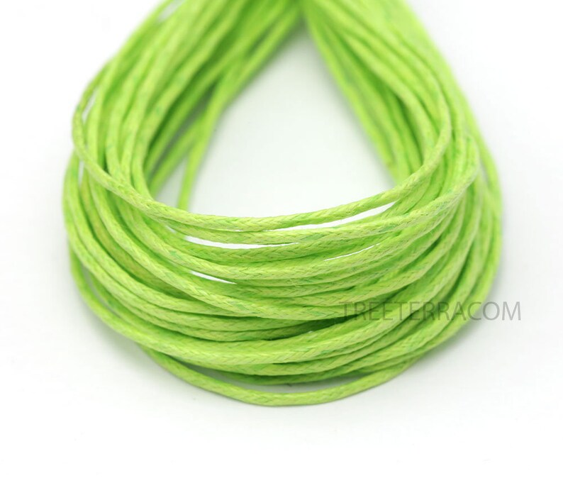 30ft 1mm Waxed Polished Cotton Cord Braided Cotton String Etsy