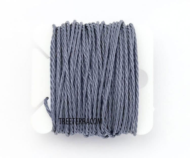 3-Ply 1mm Waxed Polyester Cord, 1mm Waxed Thread, Twisted Beading Thre –  TreeTerra