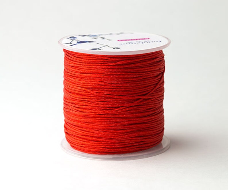 Nylon Cord \u2013 Pick A Color Macrame String 20ft \u2013 1mm Braided Beading Thread Chinese Knotting Cord