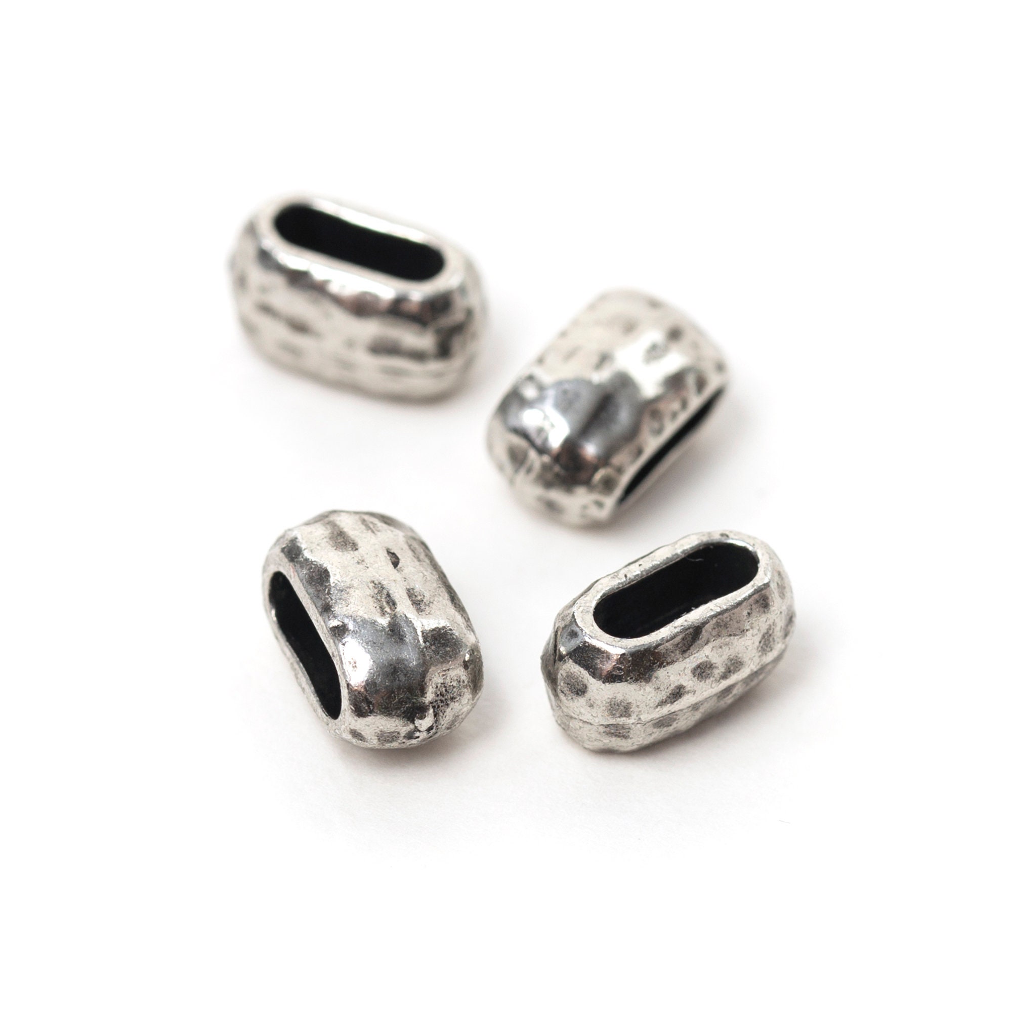 Lot De 10 Fermoirs à Bascule (toggle) Plaqués Argent - TierraCast - 12.5mm - Fabriqué Aux USA