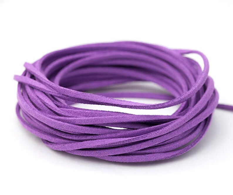 10yards 3mm Faux Suede Leather Cord Flat Imitation Leather Etsy Canada