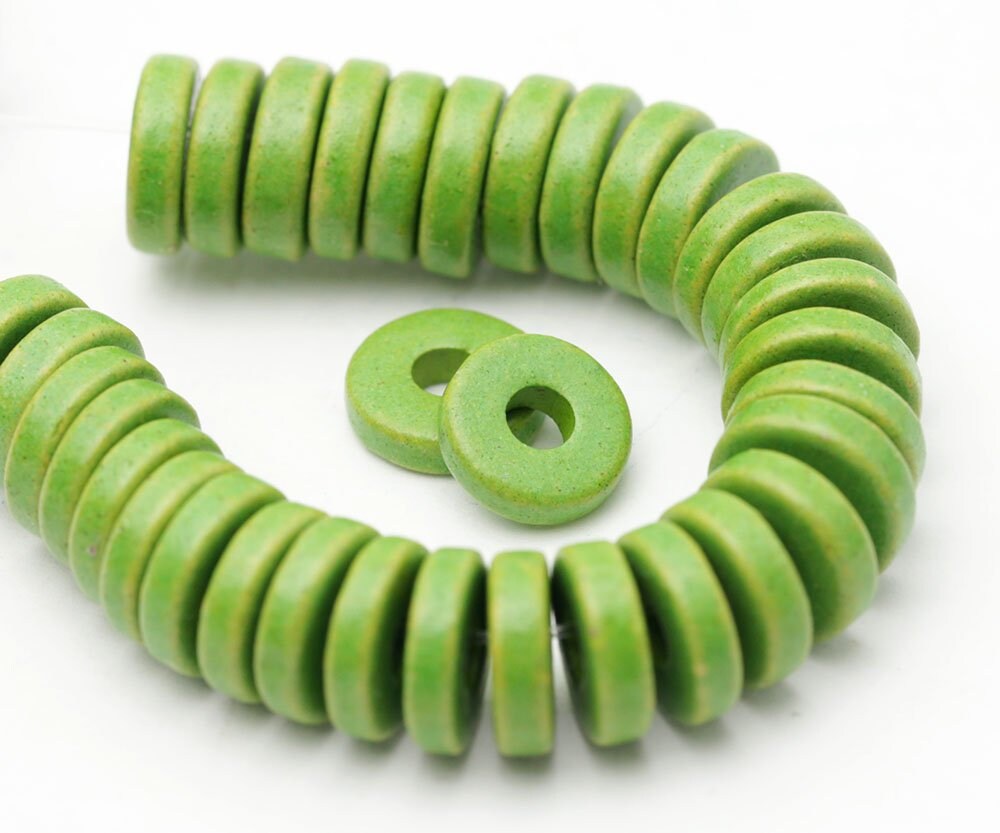 8mm Ceramic Round Washers Flat Washer Beads Green Disk Etsy Canada
