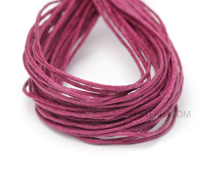 30ft 1mm Waxed Polished Cotton Cord Braided Cotton String Etsy