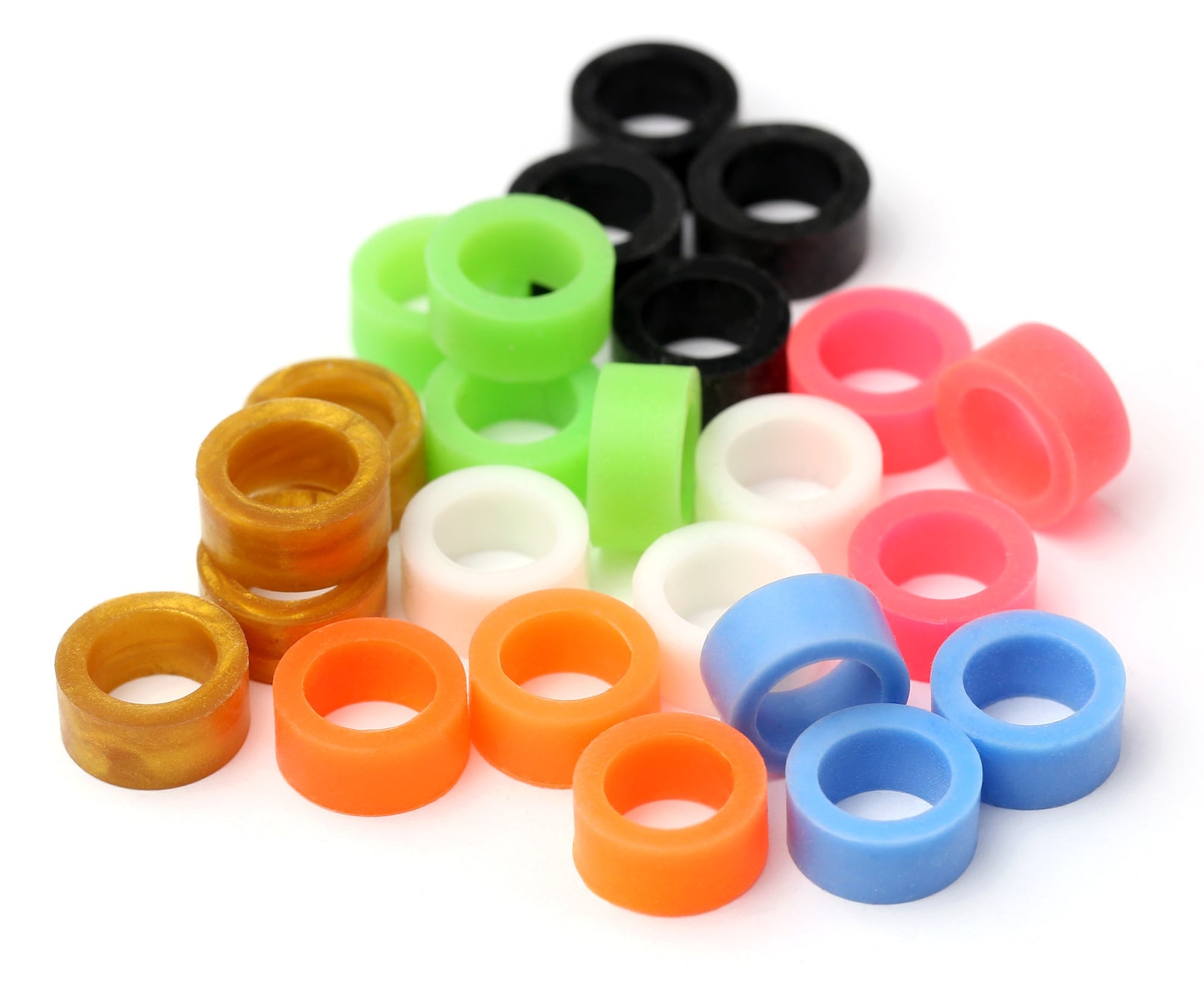 Wide 12mm Silicone Spacer Rings, Jump Rings, Rubber Oh Rings, Bracelet