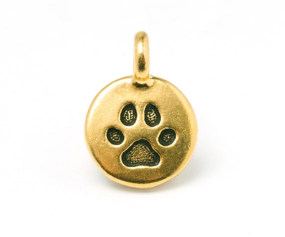 Gold paw charm online