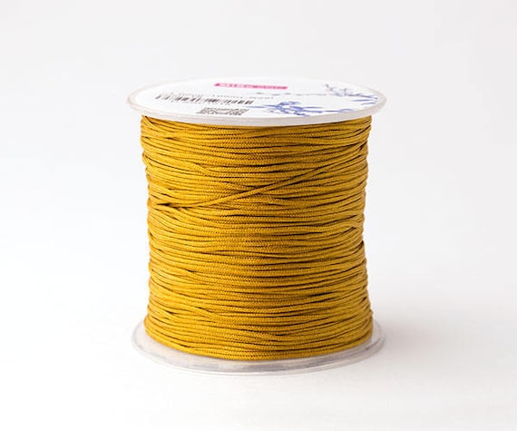 30ft 1mm Braided Beading Thread, Chinese Knotting Cord, Macrame String,  Nylon Cord Pick A Color 