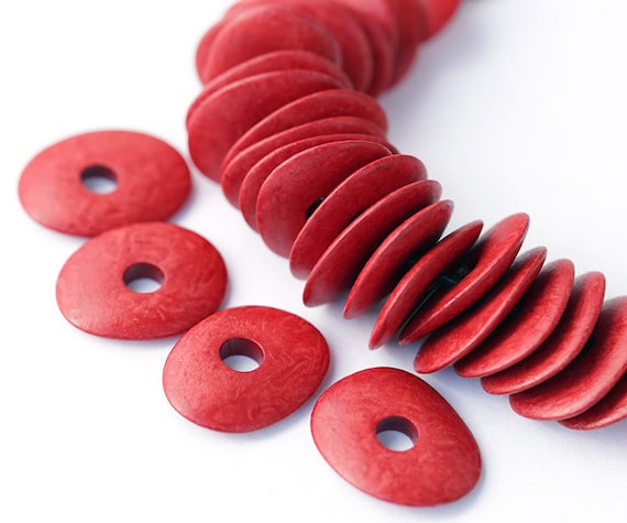 Bead, Spacer Cornflake Disc Bead, Spacer Cornflake Disc