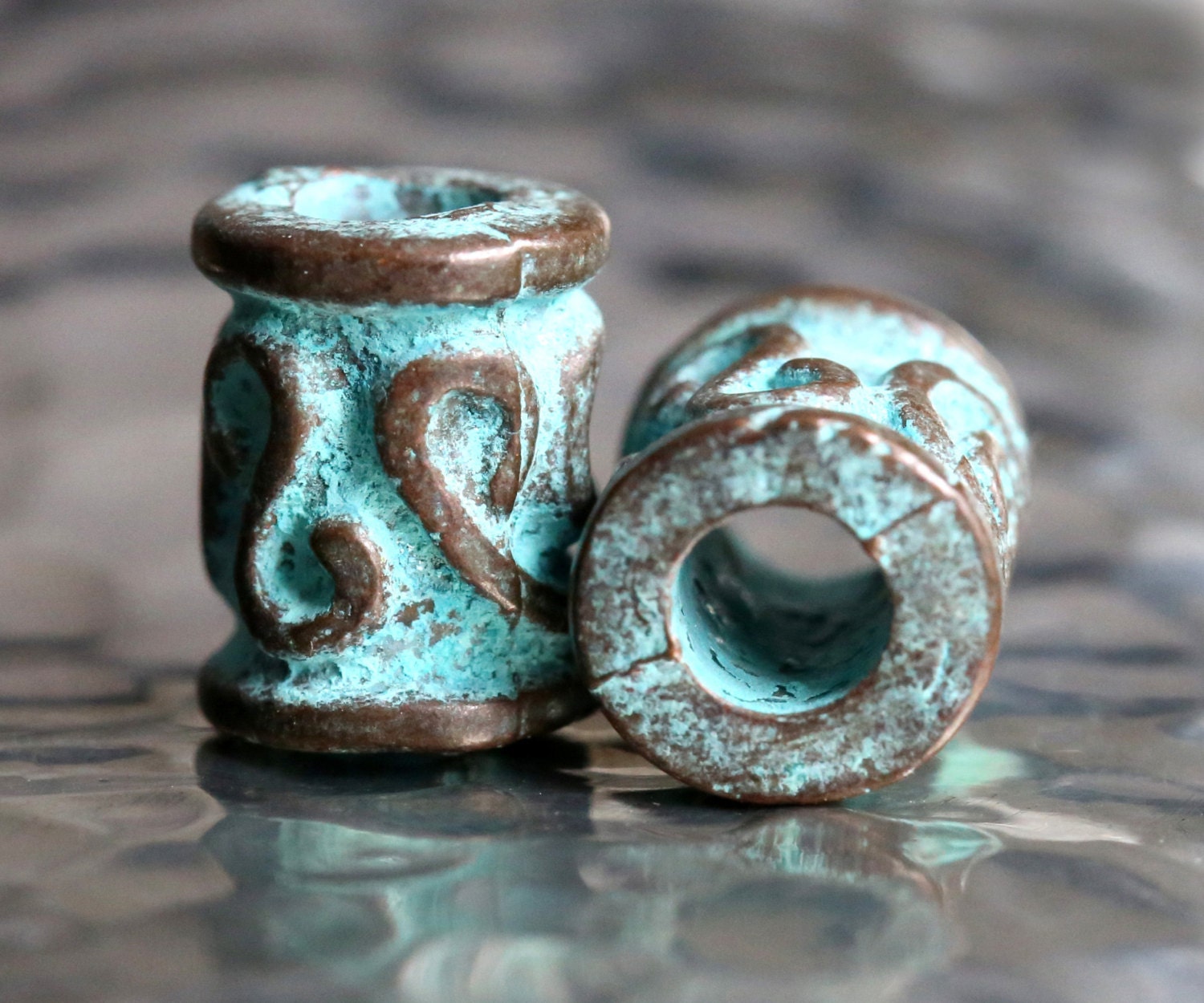 7mm 10pc Bali Style Antique Copper Beads for Jewelry Making, Copperspacer  Beads, Jewelry Findings 