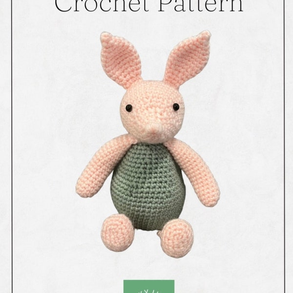 Vintage Piglet Crochet Pattern