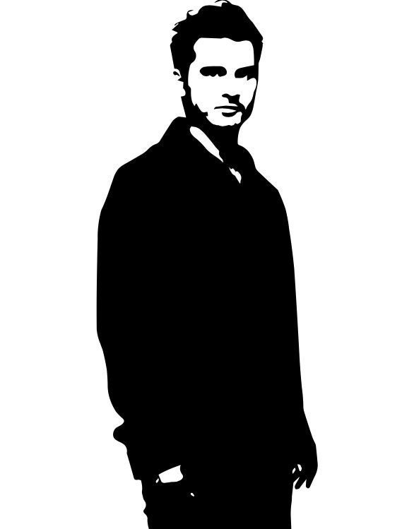 Enzo St John Vampire Diaries Silhouette Svg For T Shirt Etsy