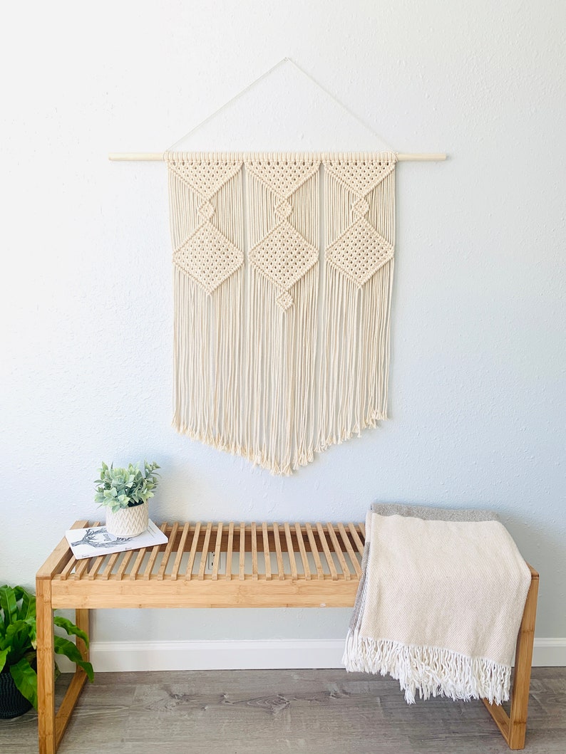 Large Natural Macrame Wall Hanging / Extra Large Layered Wall Etsy