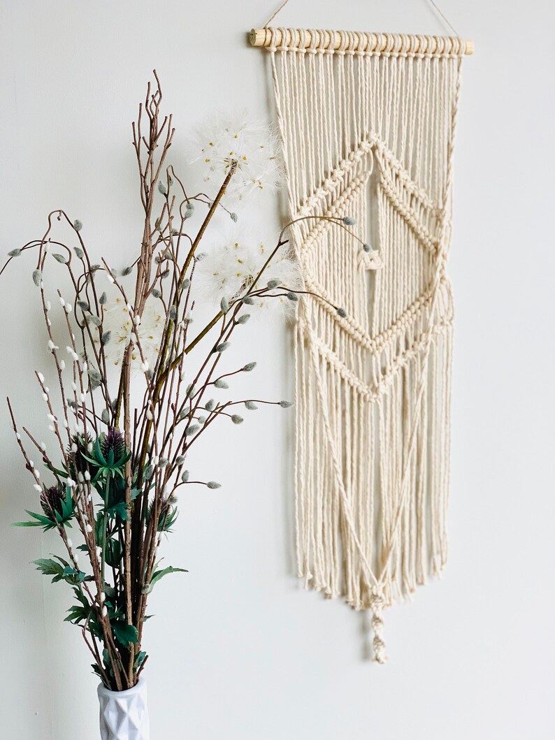 Large Bohemian Macrame Wall Hanging Extra Long Macrame Wall Etsy