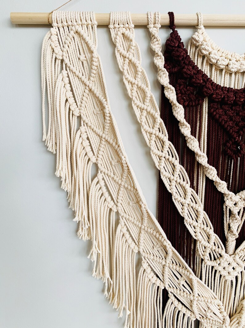 Extra Large Layered Macrame Wall Hanging / Dyed Macrame Wall Etsy