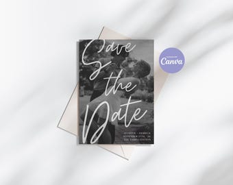 Ethereal & Elegant Save the Date Template, DIY, Personalize, Customize