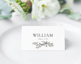 PRINTED Formal Wedding Name Cards, Wedding Place Cards, Escort Cards, Traditional place card, Simple Name Card
