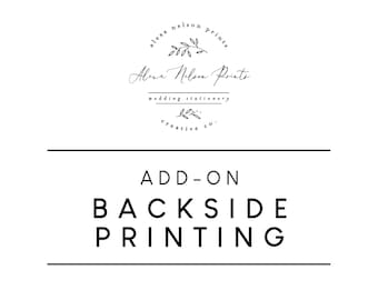 ADD-ON: Backside Printing to Any Card
