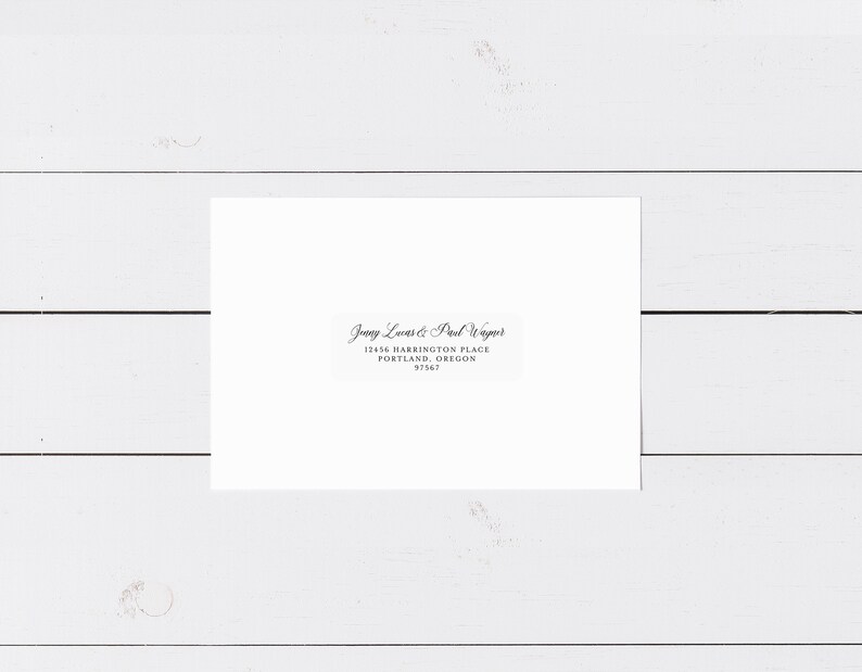 Clear Return Address Labels Labels for Response Envelopes Etsy