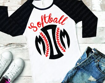 Softball Mom SVG: Cut File for Cricut & Silhouette (Digital Download)