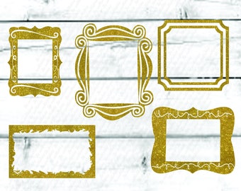 cornice per foto in formato SVG, PNG, DXF, clipart per Cricut e Silhouette