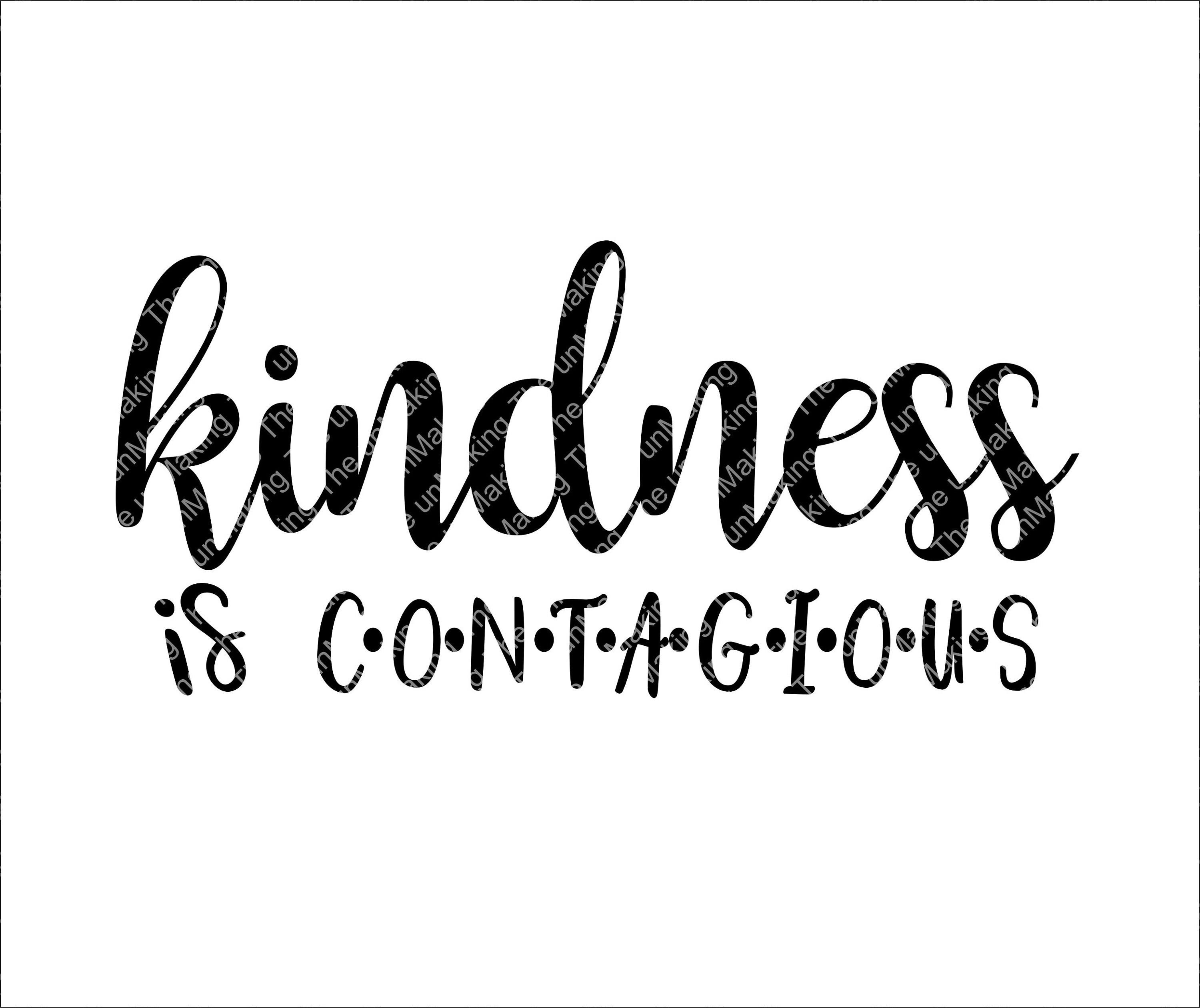 Download Kindness is contagious SVG PDF PNG Dxf Design. Instant | Etsy