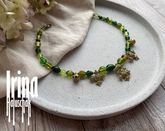 Bells necklace Ukraine jewelry necklace with bass crosses Ethnic style Ukraine necklace Shelesty bells necklace Folk boho necklace Unique