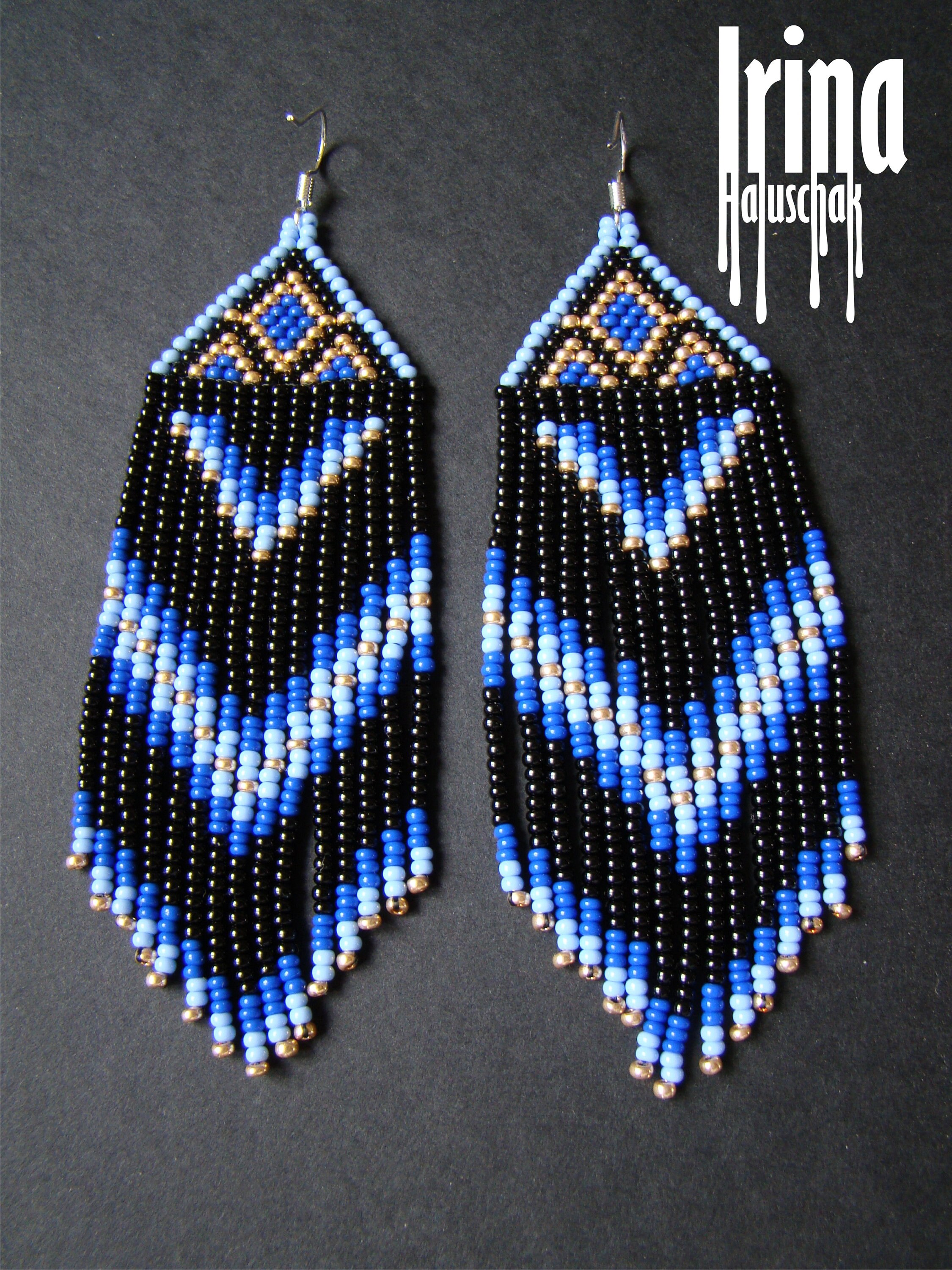 Native american style earrings native style earrings beaded Etsy