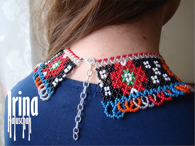 Traditional Ukrainian Jewelry Ukraine Beaded Necklace Boho Etsy