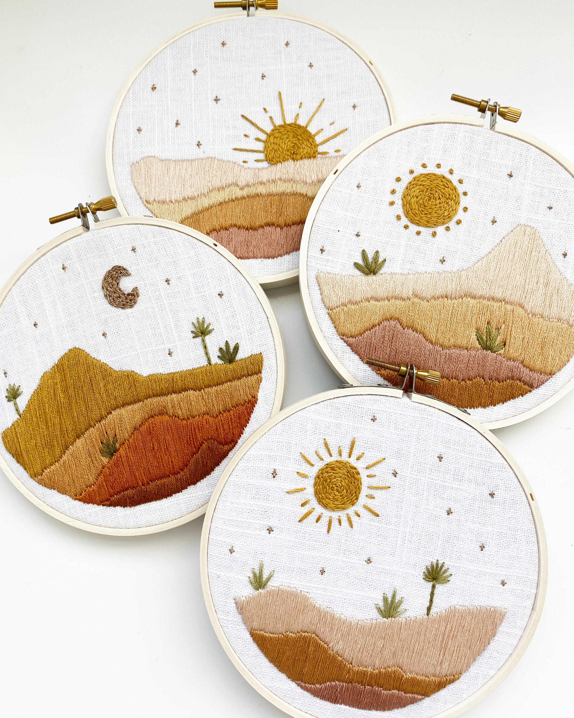 Desert Dune Embroidery Pattern // Desert Embroidery // PDF Etsy