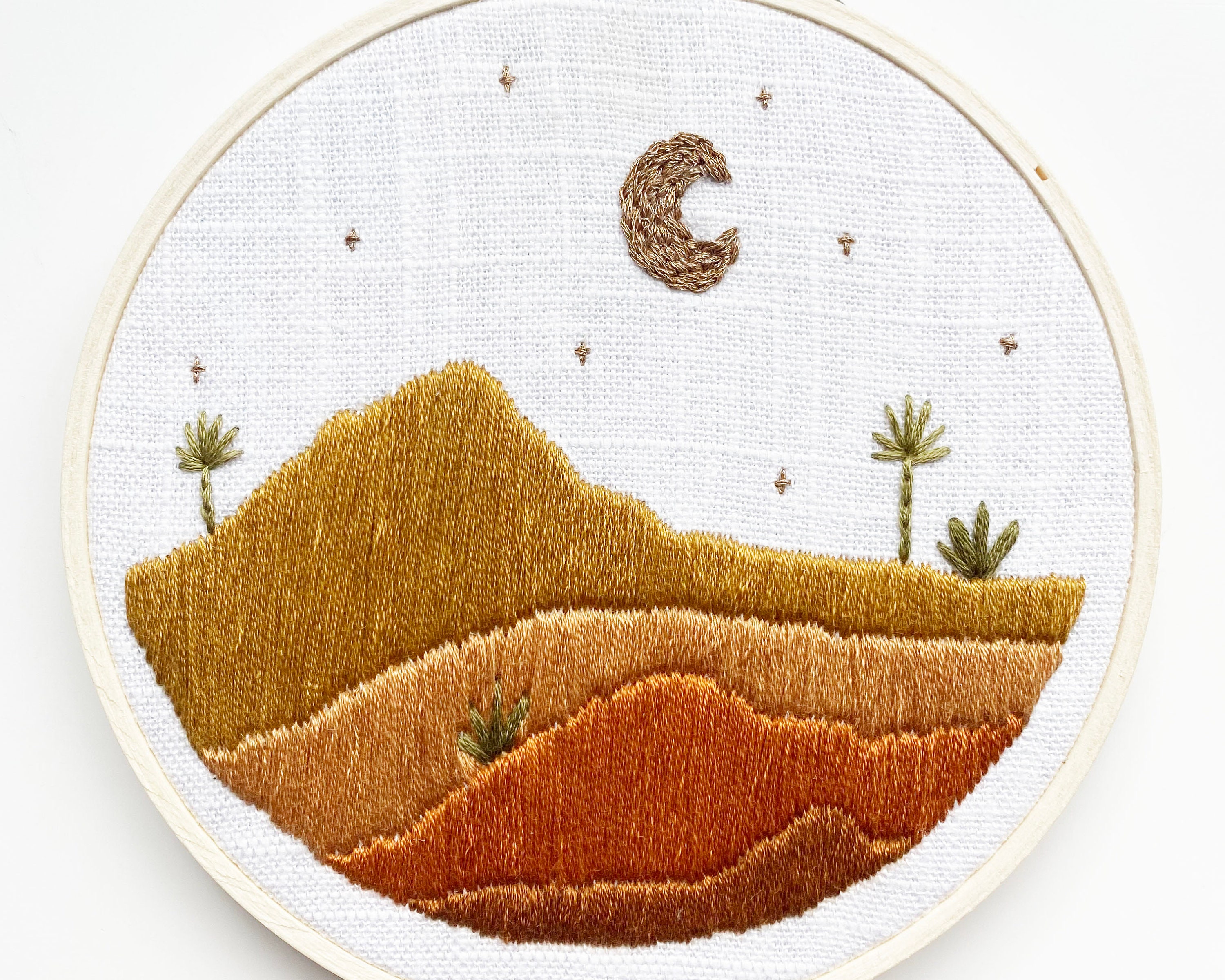 Desert Dune Embroidery Pattern // Desert Embroidery // PDF Etsy