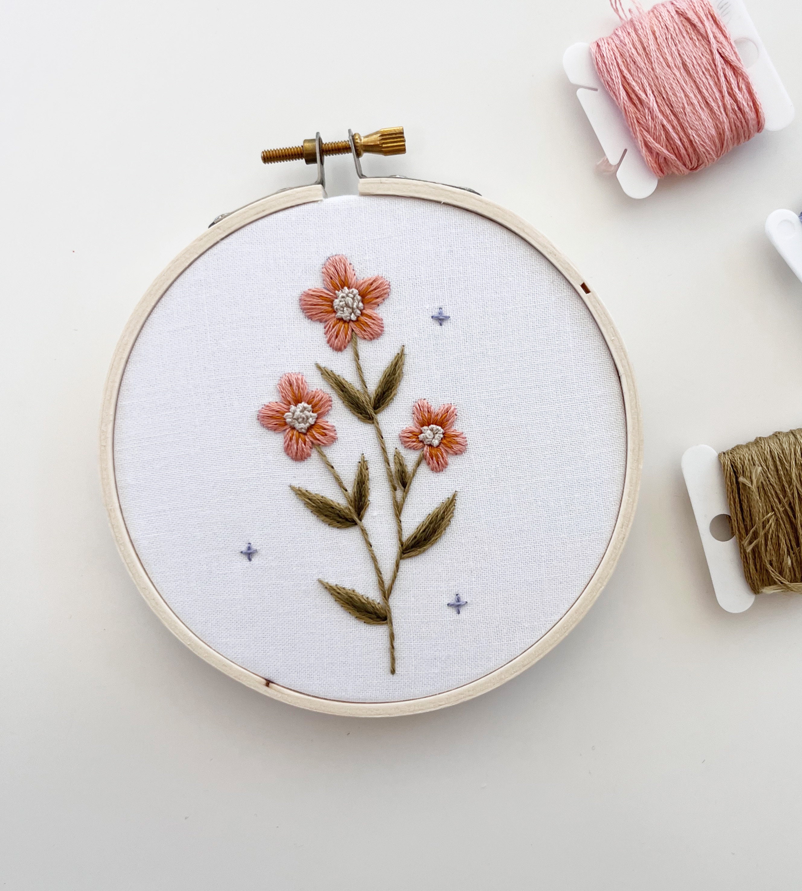DIY Embroidery Kit for Beginners, Floral Embroidery Pattern, Wood  Embroidery, DIY Wooden Crafts, Adult Craft Kit Women, Wooden Embroidery 
