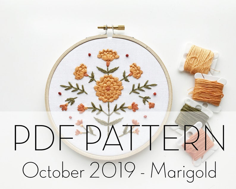 October floral jessecmault pattern  marigold jessecmault  etsy