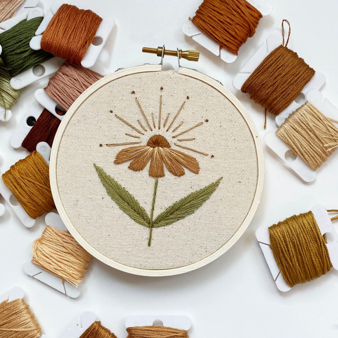 Sunflower Embroidery Pattern // PDF Pattern // Digital Etsy