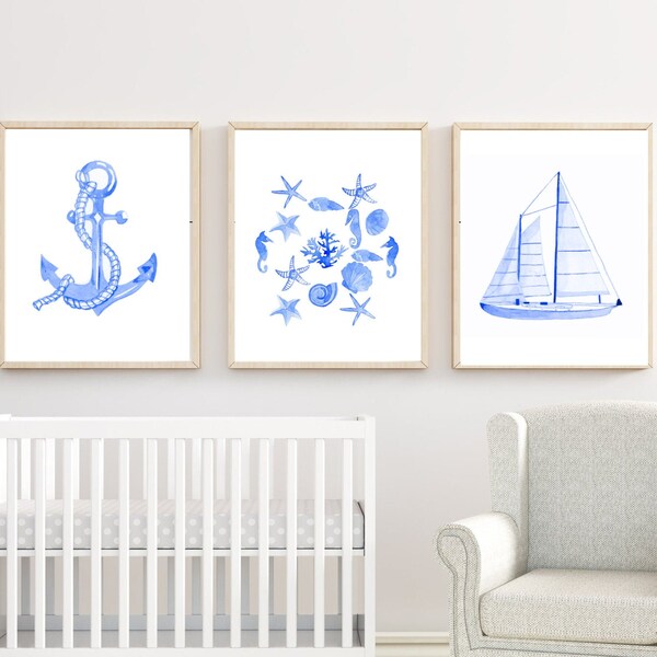 Nautical Nursery Art Etsy