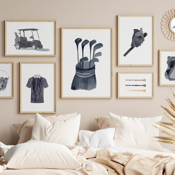 Printable Golf Wall Art Etsy