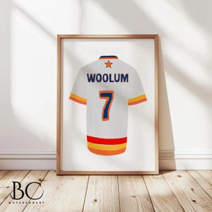 Watercolor fun baseball jersey print, Personalized baseball jersey print, Custom baseball gift, Baseball room decor, sport nursery art gift
