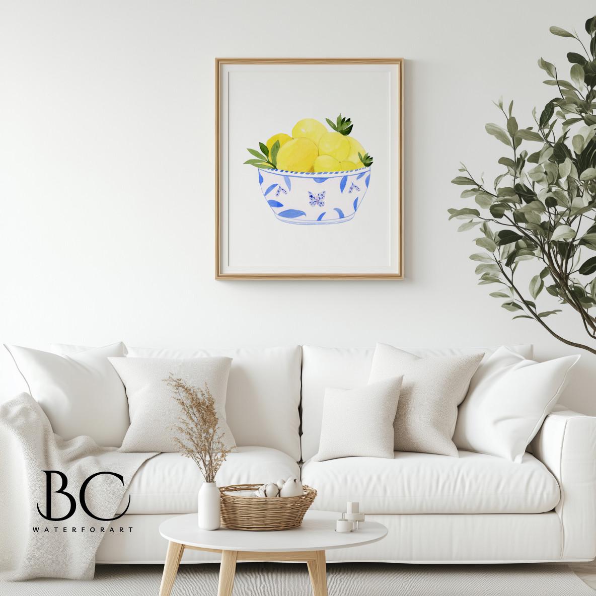 Watercolor Lemon Küchentücher 2er-Set – 45,7x71,1 Cm, Saisonales Design | Saugfähig & Maschinenwaschbar